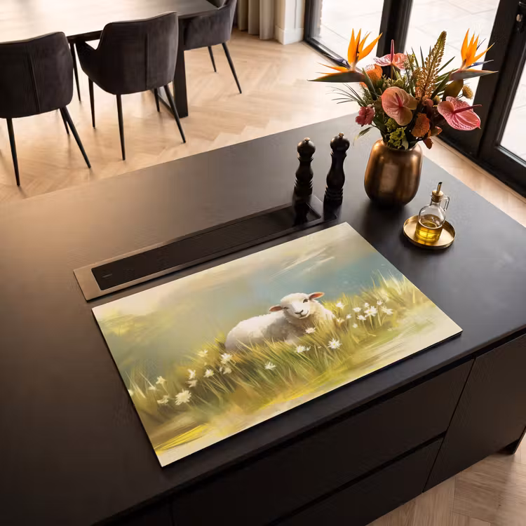 Inductie beschermer - Schaap - Weide - Groen — 5