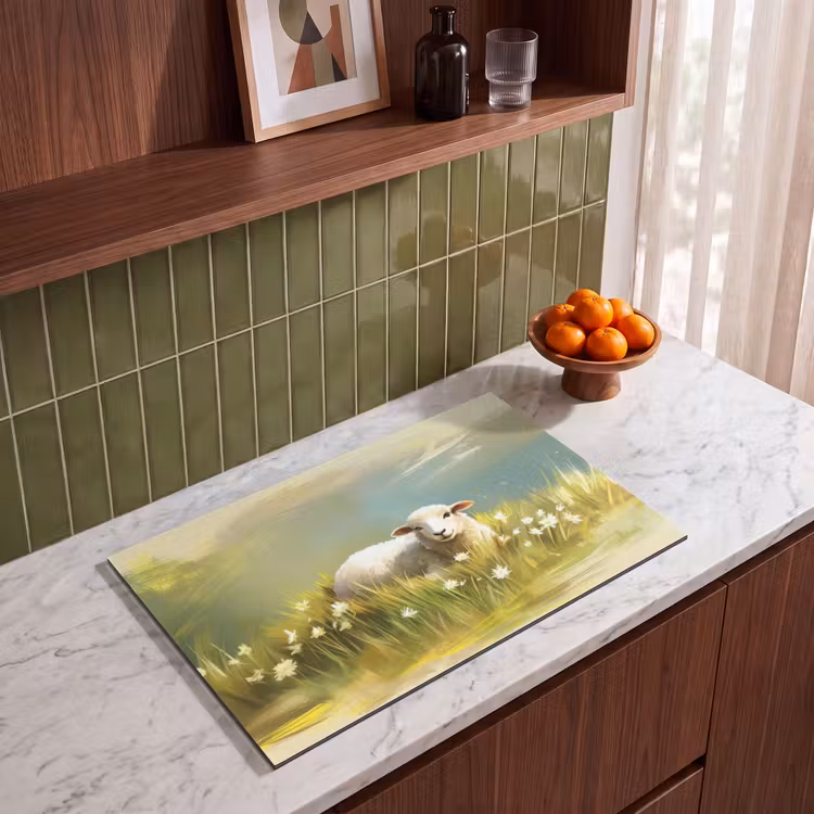 Inductie beschermer - Schaap - Weide - Groen — 8