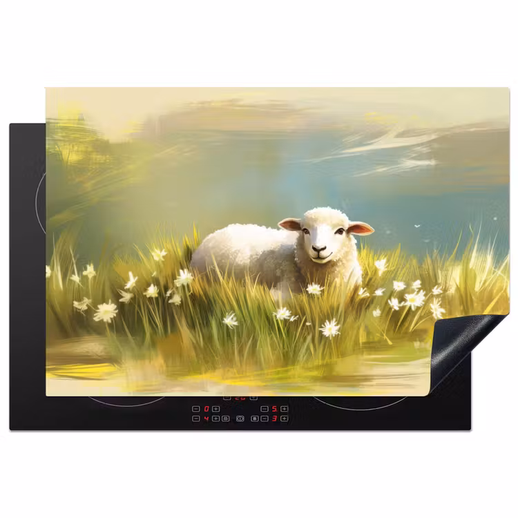 Inductie beschermer - Schaap - Weide - Groen — 1