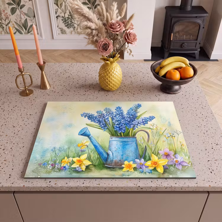 Inductie beschermer - Gieter - Lavendel - Bloesems — 2
