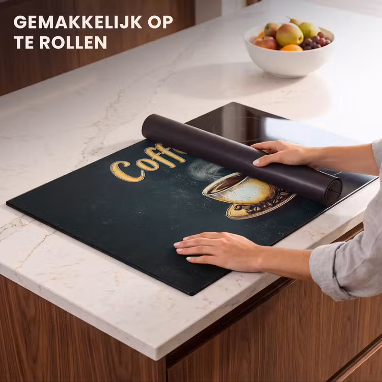 Inductie beschermer - Koffie - Schotel - Koffiebonen - Retro — 7