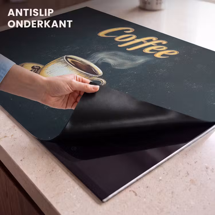 Inductie beschermer - Koffie - Schotel - Koffiebonen - Retro — 9