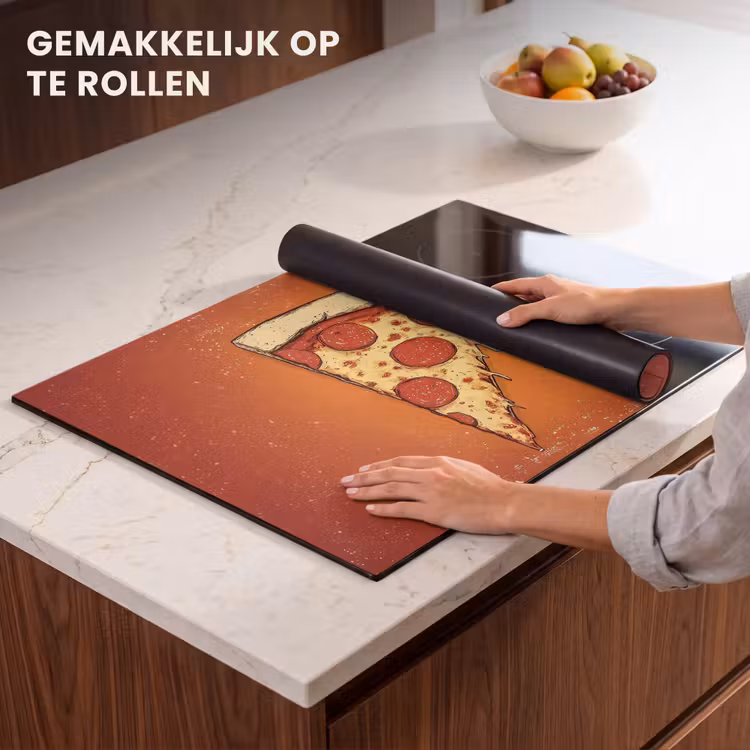Inductie beschermer - Pizza - Kaas - Rood - Pepperoni — 7
