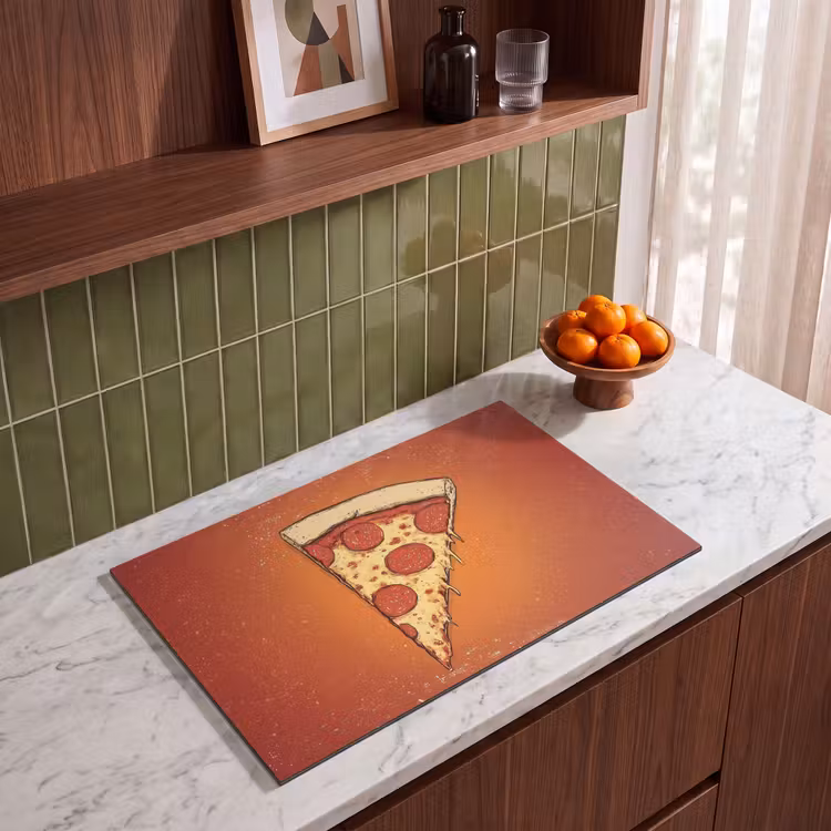 Inductie beschermer - Pizza - Kaas - Rood - Pepperoni — 8