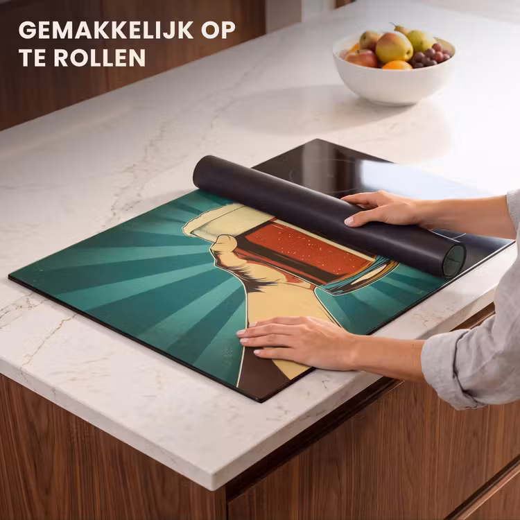 Inductie beschermer - Bierglas - Schuim - Retro - Groen — 7