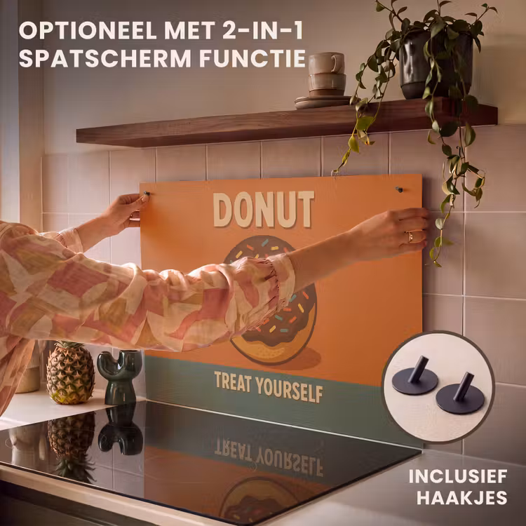 Inductie beschermer - Donut - Spikkels - Kleurrijk - Quote — 10