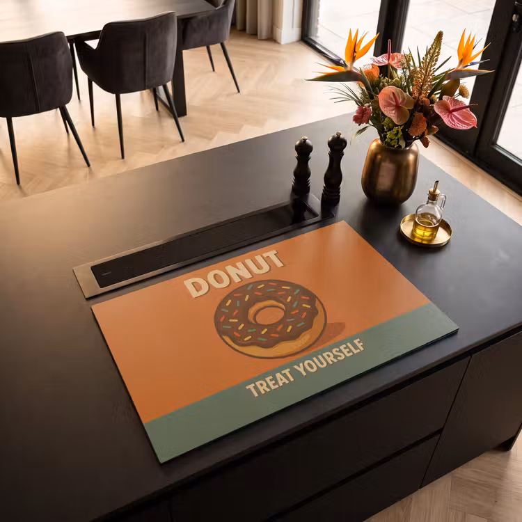 Inductie beschermer - Donut - Spikkels - Kleurrijk - Quote — 5
