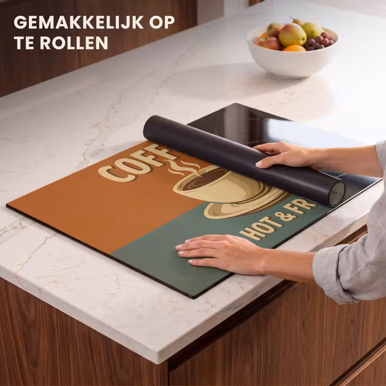 Inductie beschermer - Koffie - Kop - Vintage - Quote — 7