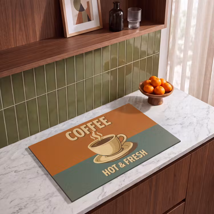 Inductie beschermer - Koffie - Kop - Vintage - Quote — 8