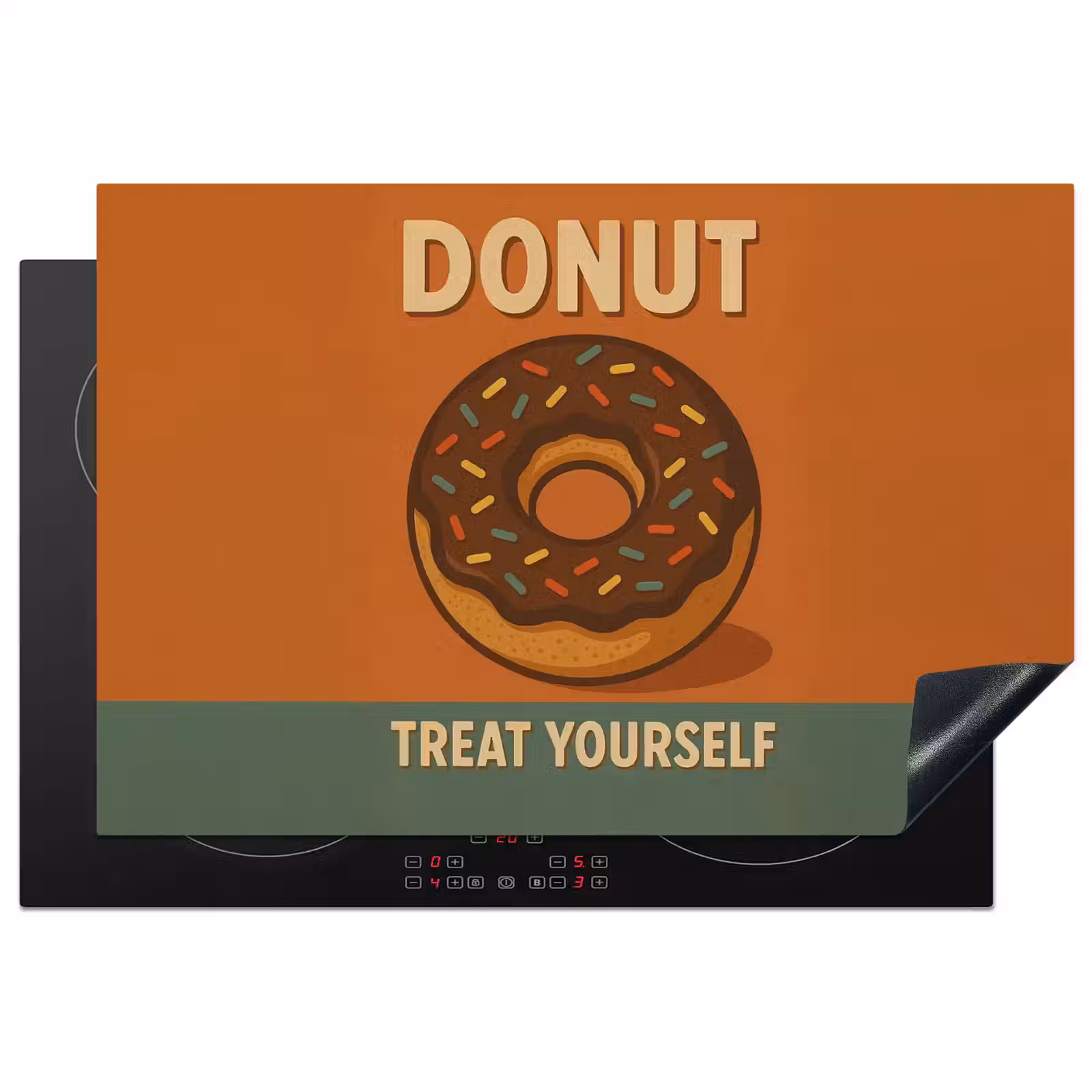 Inductie beschermer - Donut - Spikkels - Kleurrijk - Quote — 1