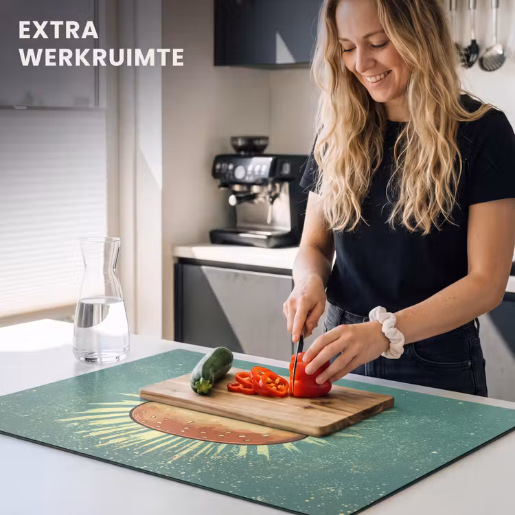 Inductie beschermer - Hamburger - Illustratie - Sla - Kaas — 4