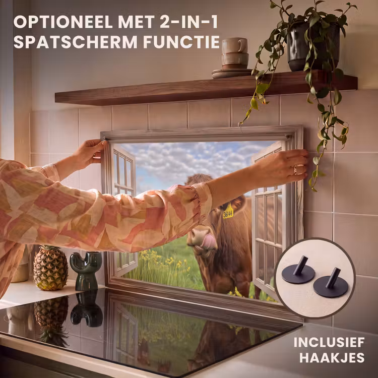 Inductie beschermer - Doorkijk - Koe - Weiland - Landschap - Dieren — 10