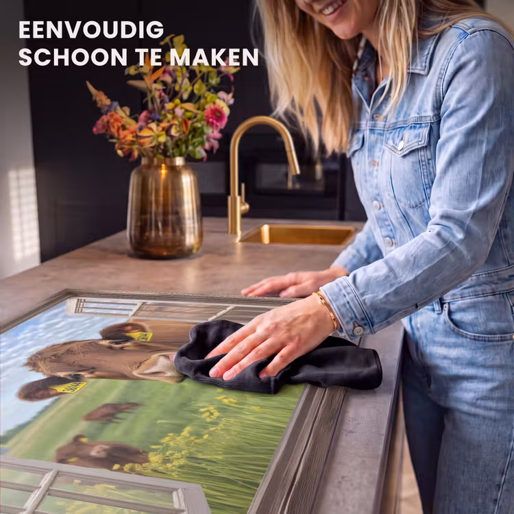 Inductie beschermer - Doorkijk - Koe - Weiland - Landschap - Dieren — 6