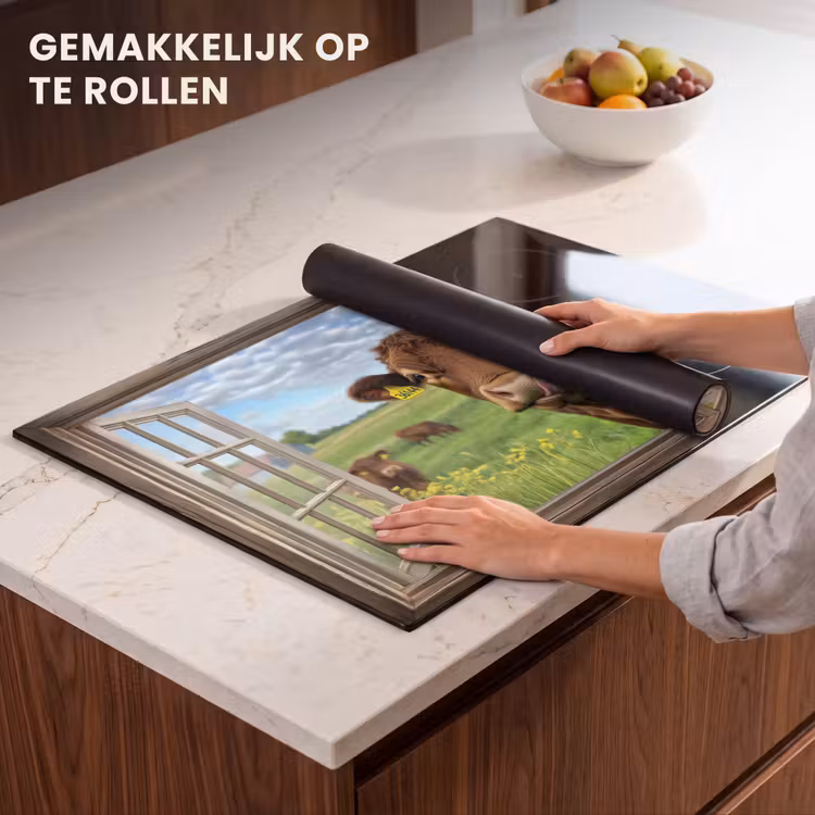 Inductie beschermer - Doorkijk - Koe - Weiland - Landschap - Dieren — 7