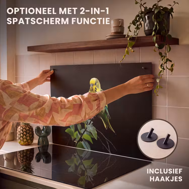 Inductie beschermer - Parkiet - Tak - Bladeren - Geel — 10