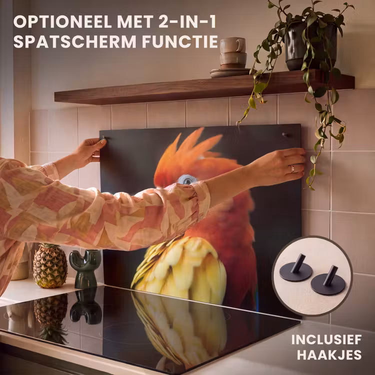 Inductie beschermer - Close-up - Papegaai - Veren - Oranje — 10