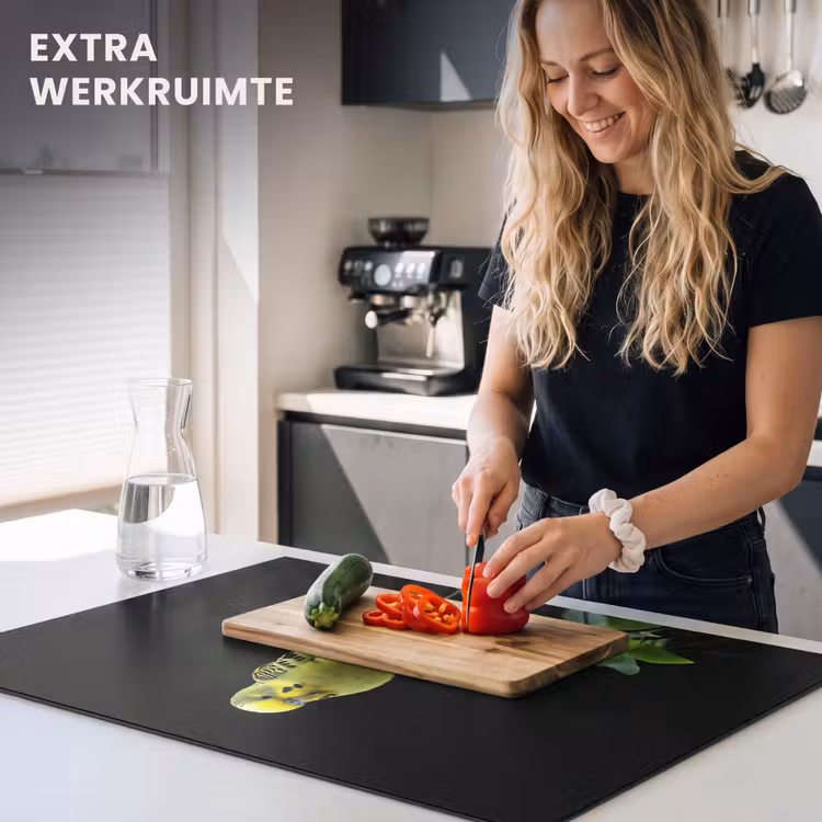 Inductie beschermer - Parkiet - Tak - Bladeren - Geel — 4