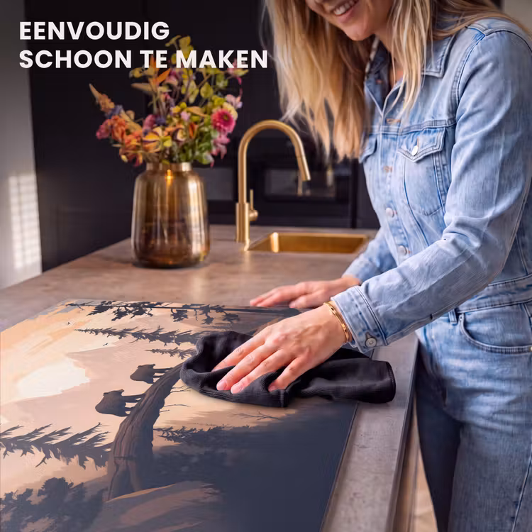 Inductie beschermer - Beren - Bomen - Landschap - Zonsondergang — 6