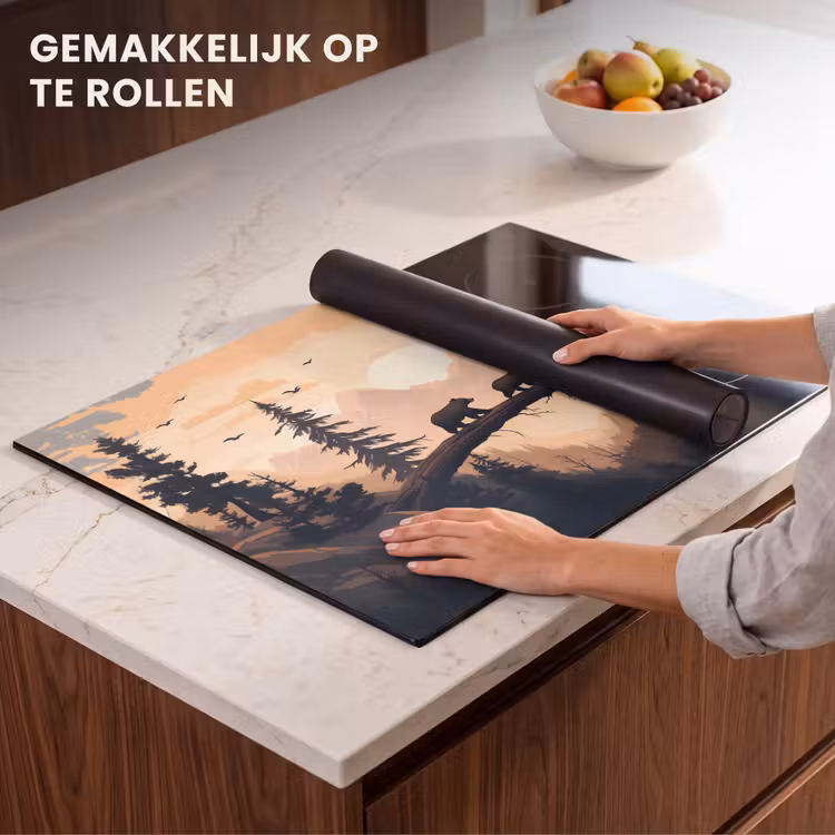Inductie beschermer - Beren - Bomen - Landschap - Zonsondergang — 7