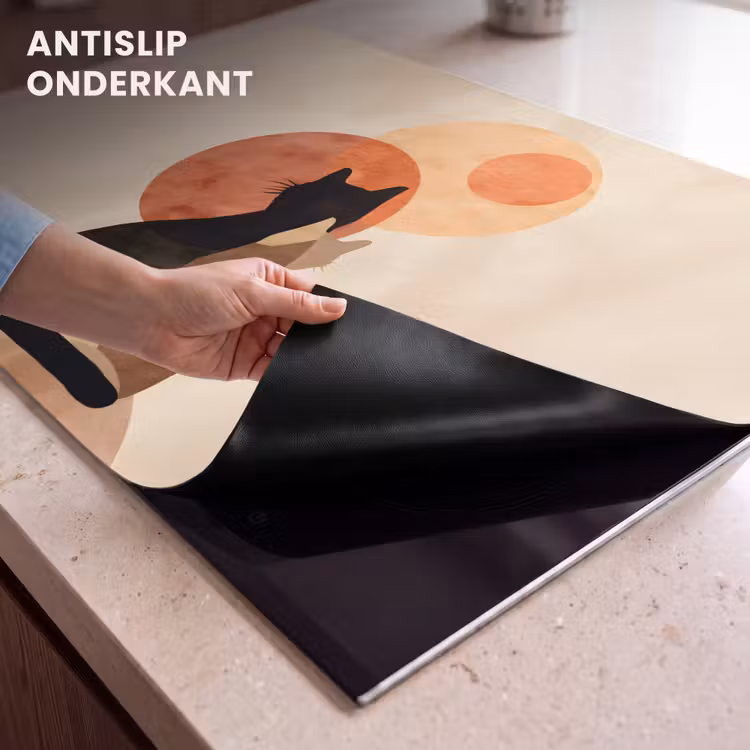 Inductie beschermer - Katten - Zwart - Abstract - Cirkels — 9