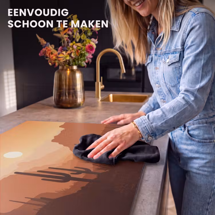 Inductie beschermer - Landschap - Woestijn - Cactussen - Zon — 6