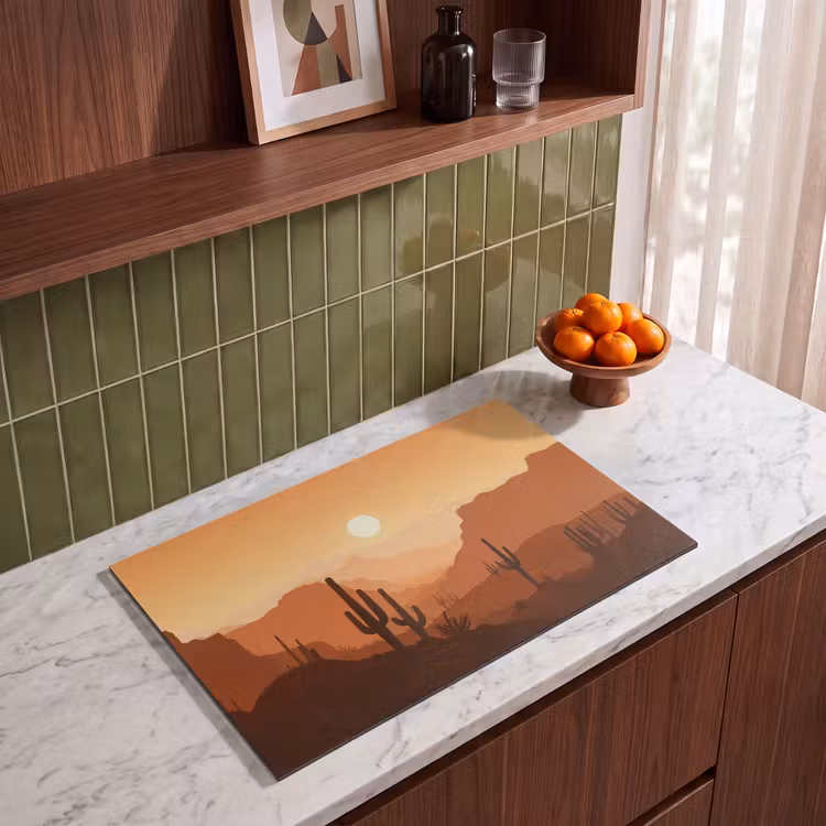 Inductie beschermer - Landschap - Woestijn - Cactussen - Zon — 8
