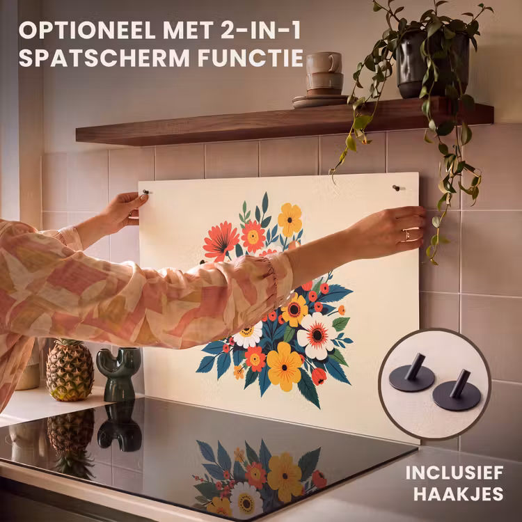 Inductie beschermer - Boeket - Bladeren - Illustratie - Kleurrijk — 10