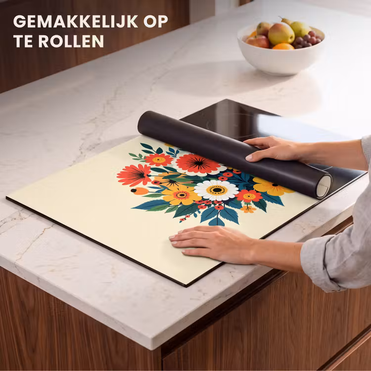 Inductie beschermer - Boeket - Bladeren - Illustratie - Kleurrijk — 7