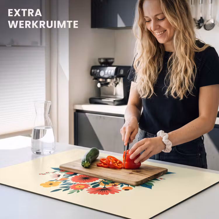 Inductie beschermer - Boeket - Bladeren - Illustratie - Kleurrijk — 4