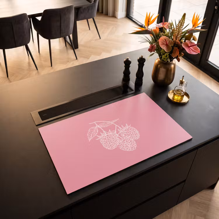 Inductie beschermer - Frambozen - Steel - Getekend - Roze — 5