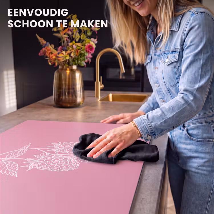Inductie beschermer - Frambozen - Steel - Getekend - Roze — 6