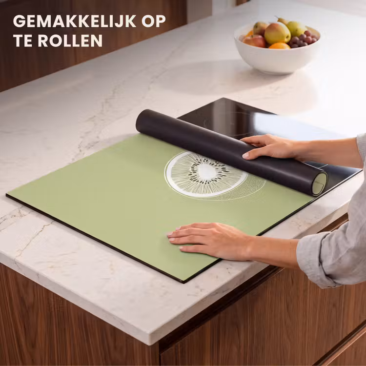 Inductie beschermer - Kiwi - Lijntekening - Minimalistisch - Groen — 7