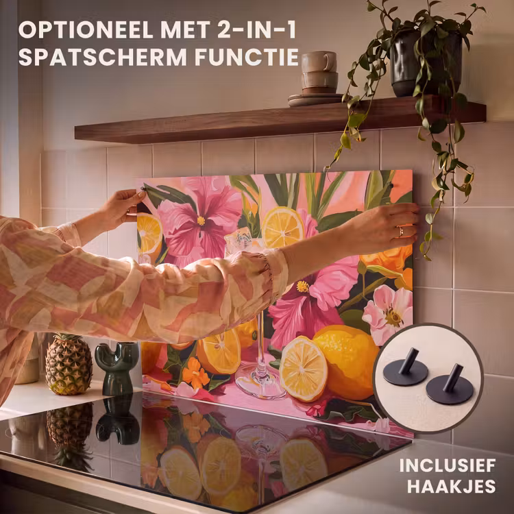 Inductie beschermer - Drink - Bloemen - Yellow — 10