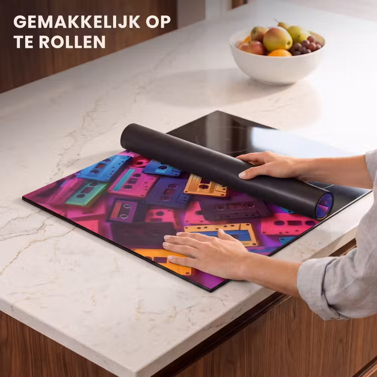Inductie beschermer - Cassetteband - Kleurrijk - Energiek — 7
