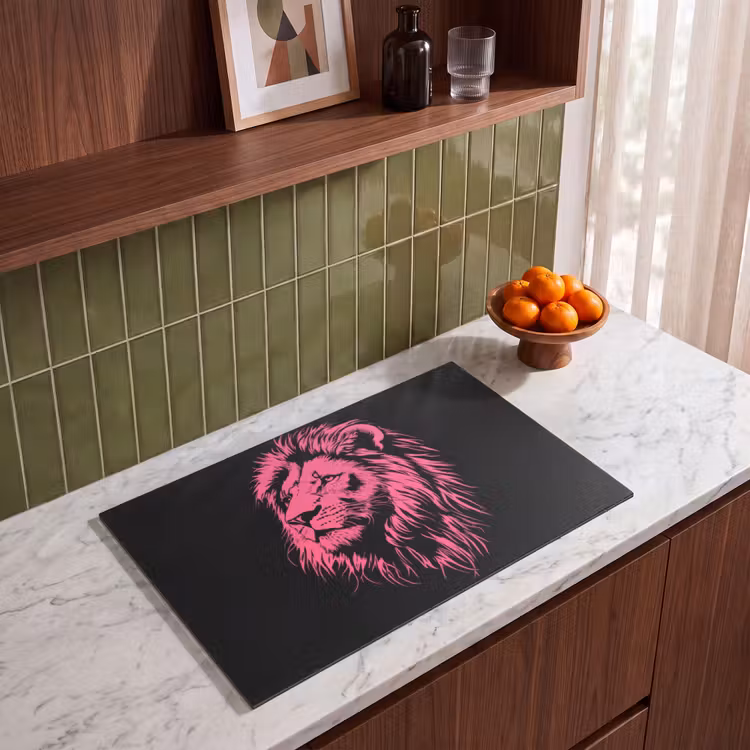 Inductie beschermer - Leeuw - Zwart - Roze - Neon — 8