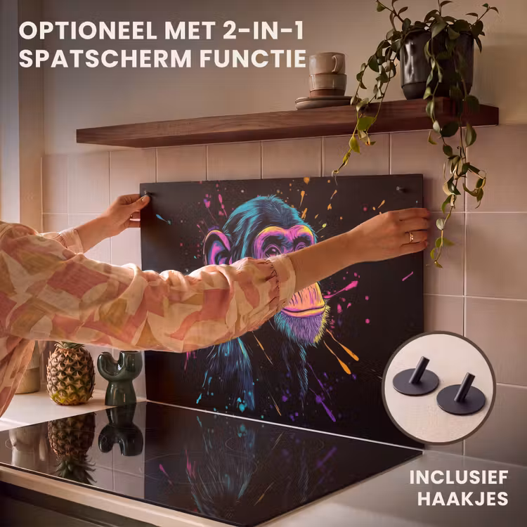 Inductie beschermer - Aap - Verf - Neon - Kleur — 10