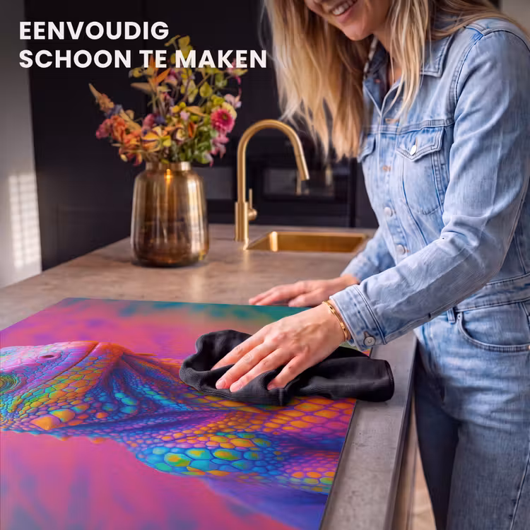 Inductie beschermer - Kameleon - Dieren - Neon - Kleur — 6