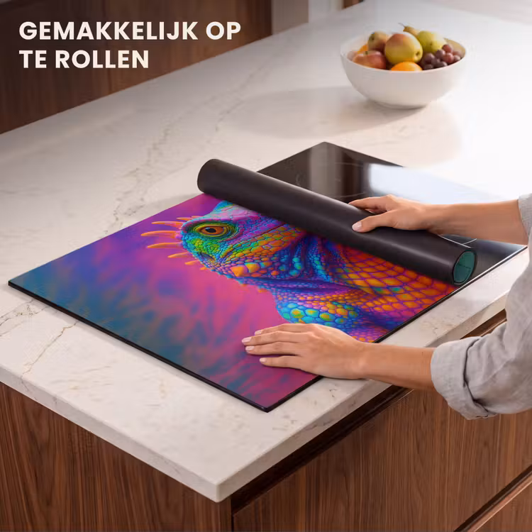 Inductie beschermer - Kameleon - Dieren - Neon - Kleur — 7