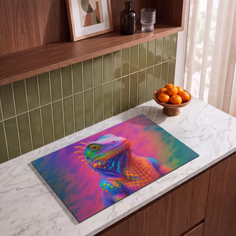 Inductie beschermer - Kameleon - Dieren - Neon - Kleur — 8