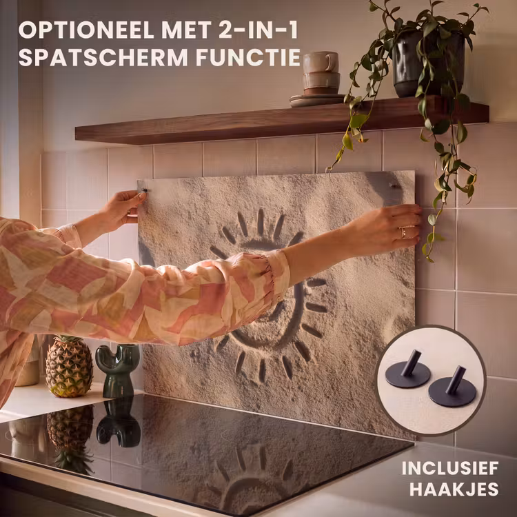 Inductie beschermer - Gezichtje - Zon - Zand - Getekend — 10