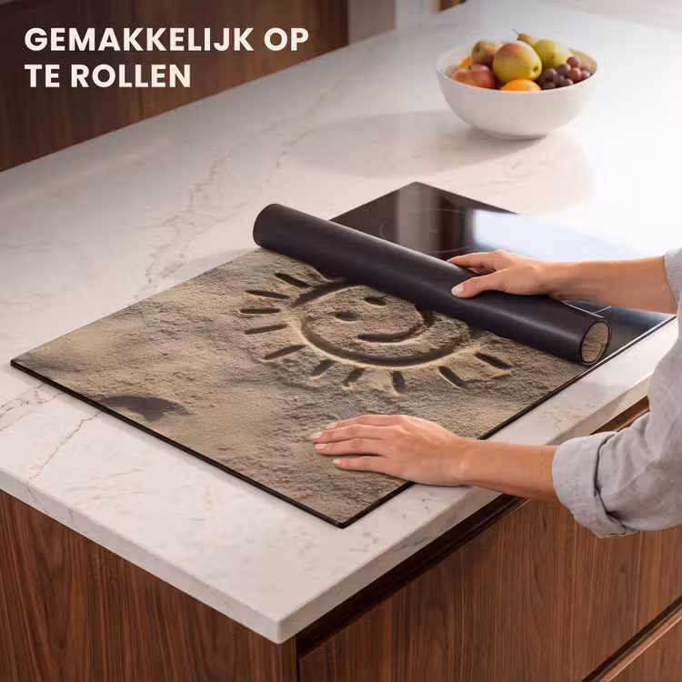 Inductie beschermer - Gezichtje - Zon - Zand - Getekend — 7