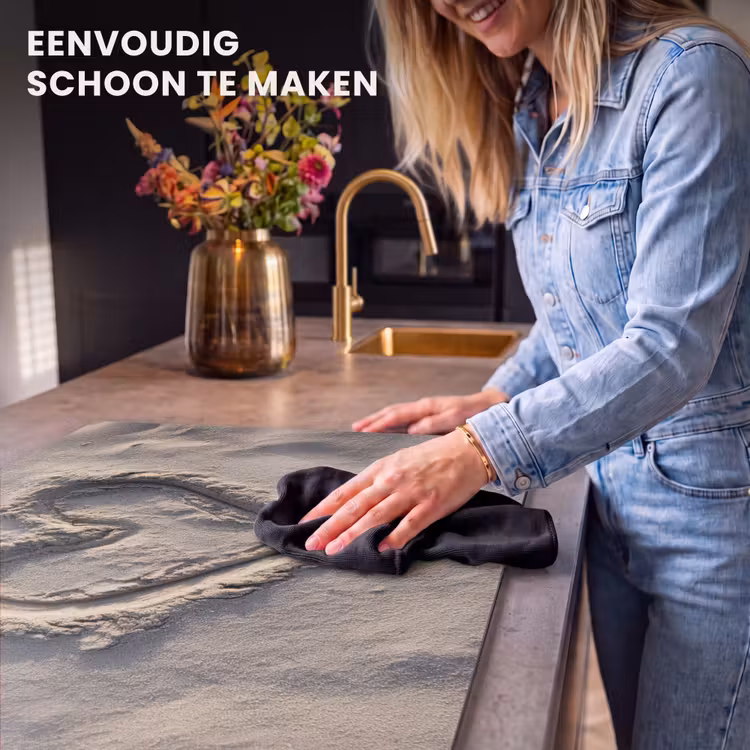 Inductie beschermer - Hartvorm - Getekend - Beige - Zand — 6
