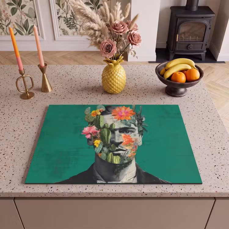Inductie beschermer - Man - Planten - Groen — 2