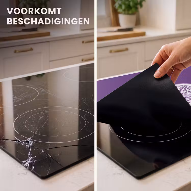 Inductie beschermer - Passievrucht - Zaadjes - Paars - Minimalistisch — 3