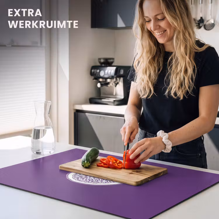 Inductie beschermer - Passievrucht - Zaadjes - Paars - Minimalistisch — 4