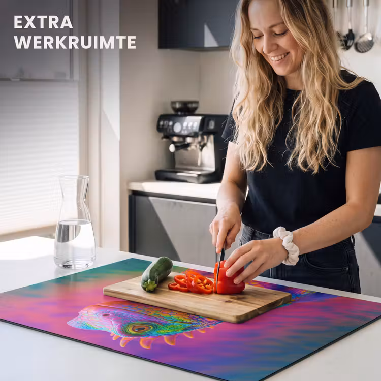 Inductie beschermer - Kameleon - Dieren - Neon - Kleur — 4