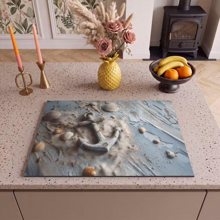 Inductie beschermer - Anker - Hout - Schelpen - Zand — 2
