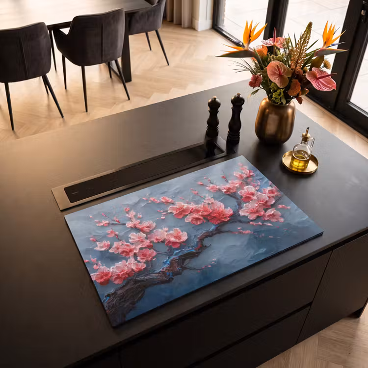 Inductie beschermer - Bloesem - Bloem - Roze - Tak — 5