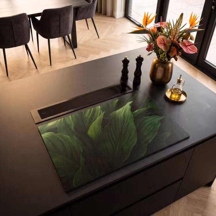 Inductie beschermer - Bladeren - Schaduw - Groen - Textuur — 5