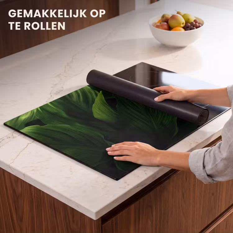 Inductie beschermer - Bladeren - Schaduw - Groen - Textuur — 7
